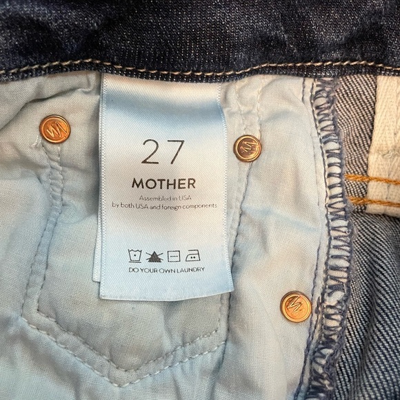 MOTHER High Waisted Looker Mid Rise Skinny Ankle Pardon My French Wash Size 27 - Picture 10 of 13
